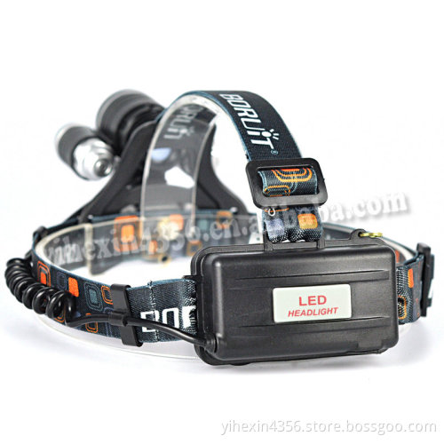 White Red Light Rechargeable Led Headlamp for Hunting